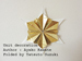 Origami Unit decoration B, Author : Ayako Kawate, Folded by Tatsuto Suzuki
